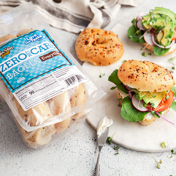 ThinSlim Foods Zero Net Carb Bagels Everything