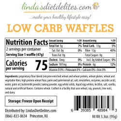 Lindas Diet Delites Low Carb Waffles