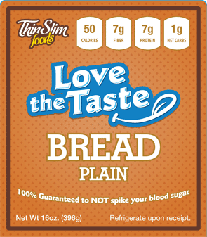 ThinSlim Foods Love-the-Taste Bread Plain ThinSlim Foods Love-the-Taste Bread Plain