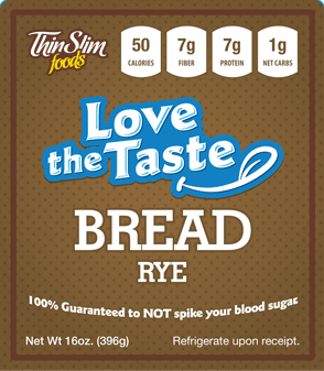 ThinSlim Foods Love-the-Taste Bread Rye ThinSlim Foods Love-the-Taste Bread Rye