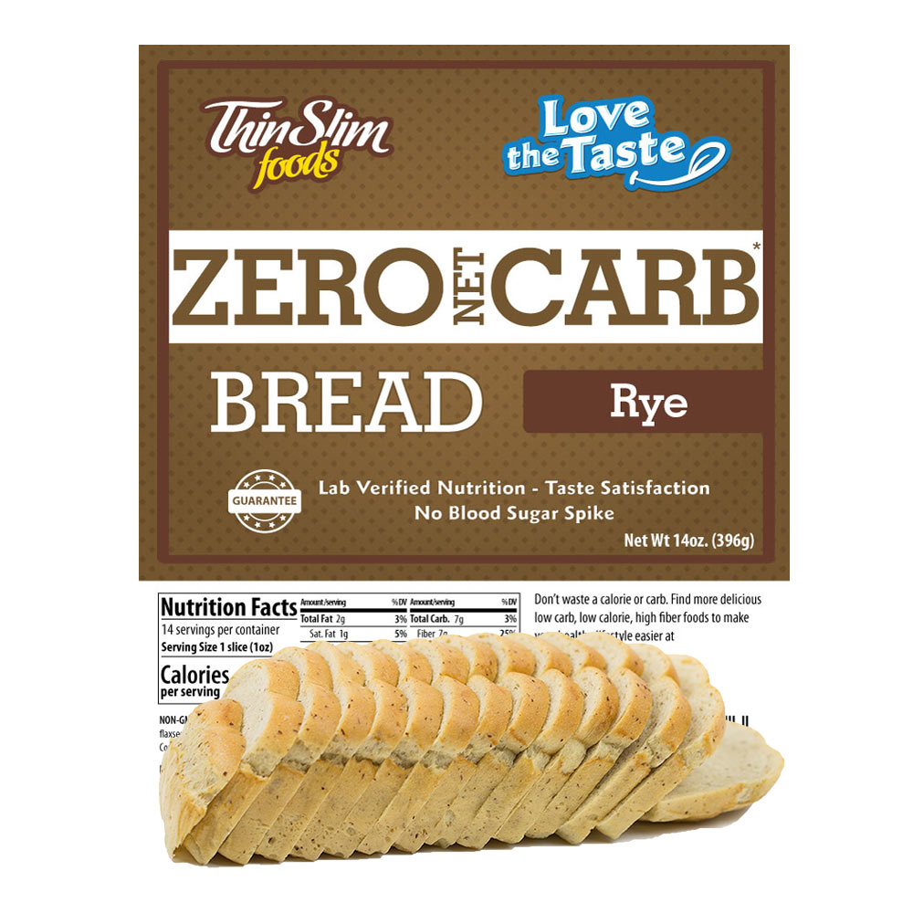 ThinSlim Foods Zero Net Carb Bread Rye - Click Image to Close