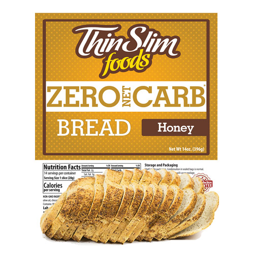 ThinSlim Foods Zero Net Carb Bread Honey - Click Image to Close