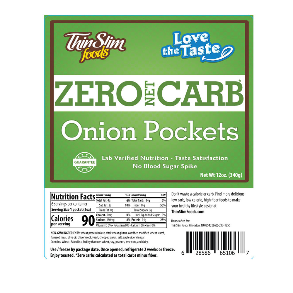 ThinSlim Foods Love-the-Taste Pockets Onion - Click Image to Close