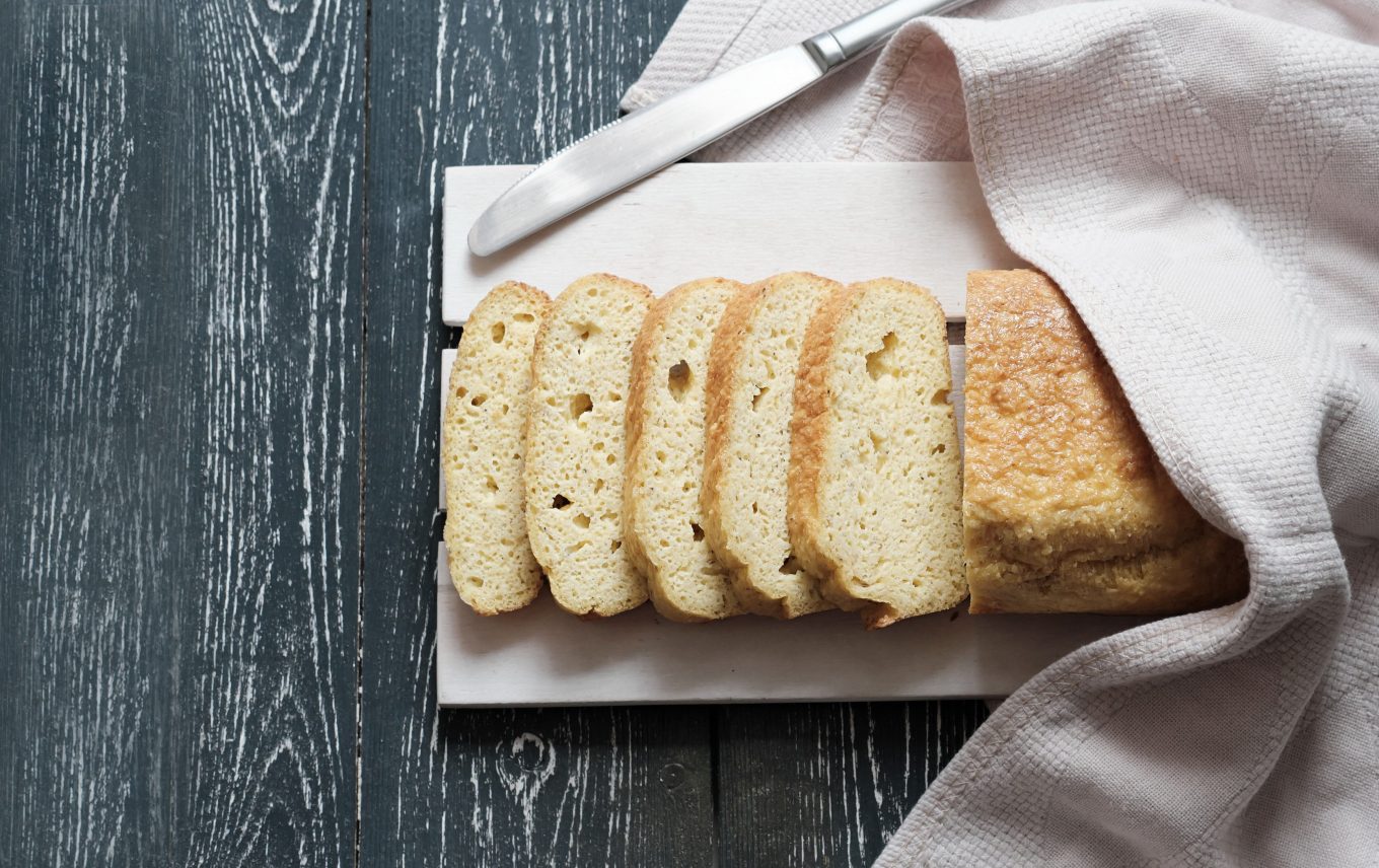 keto bread placed on a table