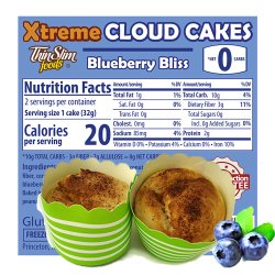 ThinSlim Foods Xtreme Cloud Cakes Blueberry Bliss, 6pack