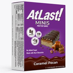 AtLast! Minis Protein Bars, Caramel Pecan