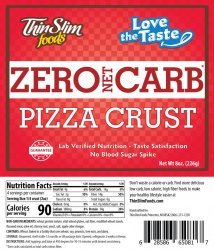 ThinSlim Foods Love-the-Taste Pizza Crust 8-10 inch Limited Edition