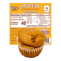ThinSlim Foods Muffins Banana Fluffed, 6pack