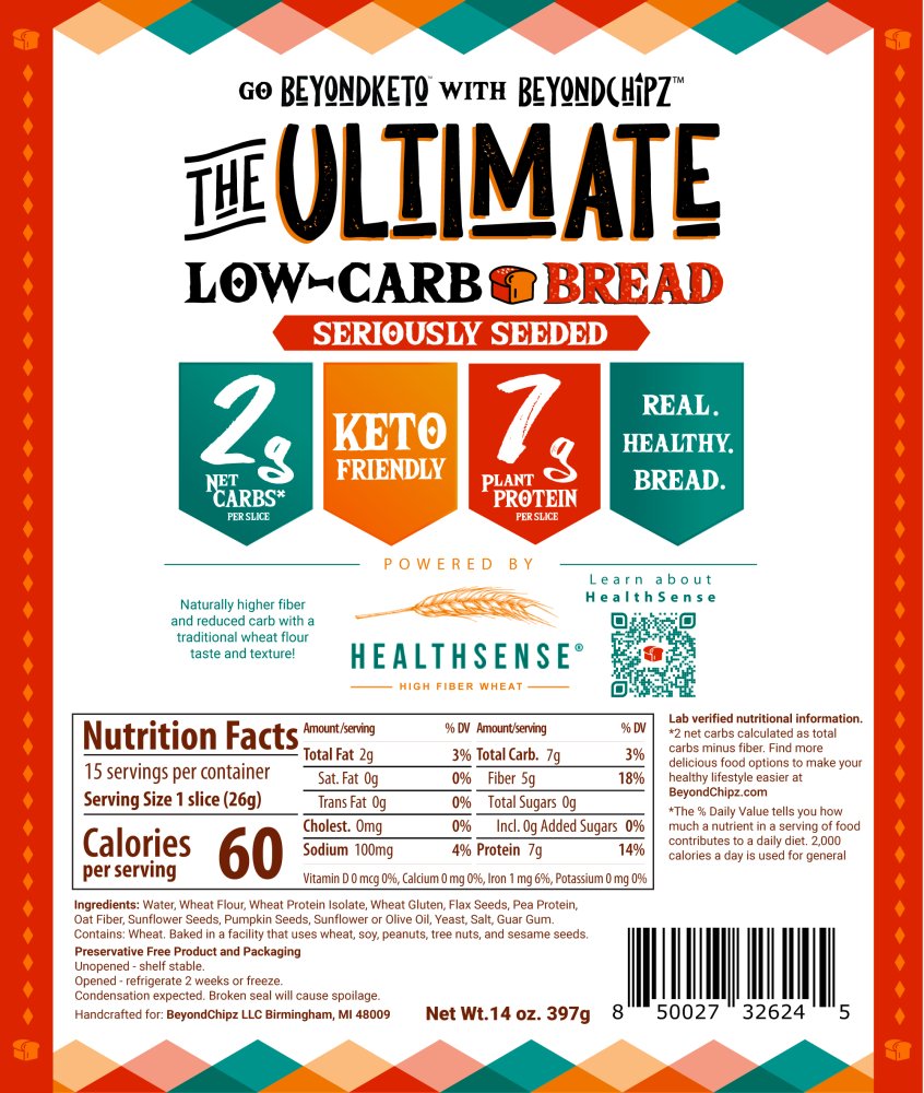 BeyondChipz The Ultimate Low Carb Bread Seriously Seeded - Click Image to Close