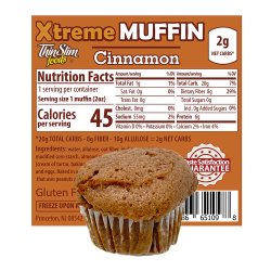 ThinSlim Foods Xtreme Muffins Cinnamon, 6pack