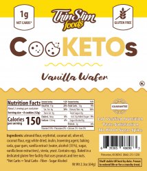 ThinSlim Foods CooKETOs Vanilla Wafer