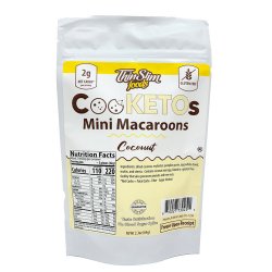ThinSlim Foods CooKETOs Mini Macaroons Coconut