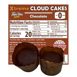ThinSlim Foods Xtreme Cloud Cakes Chocolate, 6pack