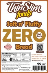 ThinSlim Foods Soft n' Fluffy ZERO Net Carb Bread