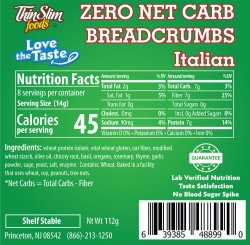 ThinSlim Foods Love-the-Taste Low Carb Breadcrumbs Italian