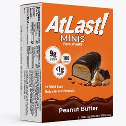 AtLast! Minis Protein Bars, Peanut Butter