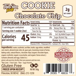 ThinSlim Foods Cookie Chocolate Chip Fluffed, 6pack