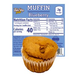 ThinSlim Foods Muffins Blueberry Fluffed, 6pack