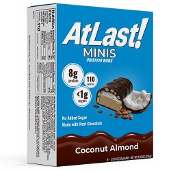 AtLast! Minis Protein Bars, Coconut Almond
