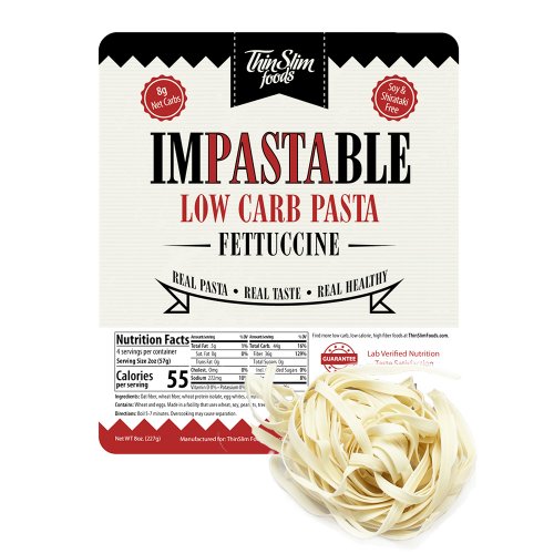 ThinSlim Foods Impastable Low Carb Pasta Fettuccine