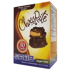 Chocorite Peanut Caramel Nougat, 6pack