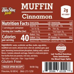 ThinSlim Foods Muffins Cinnamon