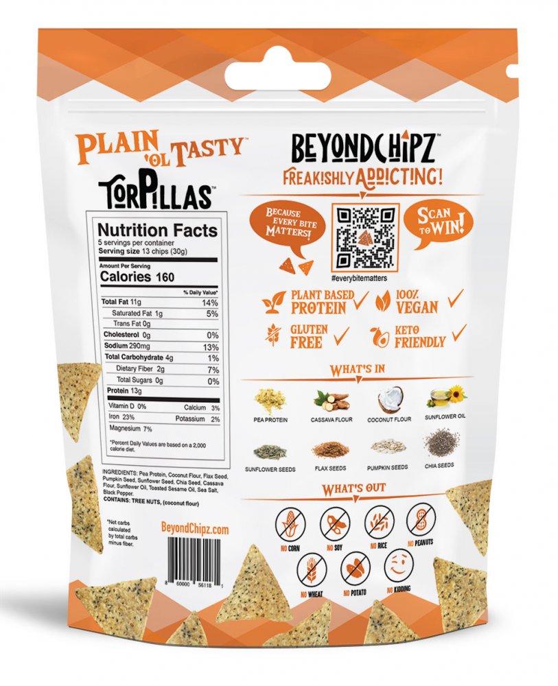 BeyondChipz Torpillas Plain Ol Tasty - Click Image to Close