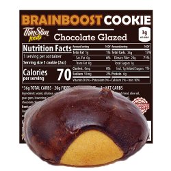ThinSlim Foods BrainBoost Cookie Chocolate Glazed, 6pack