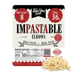 ThinSlim Foods Impastable Low Carb Pasta Elbows