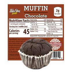 ThinSlim Foods Muffins Chocolate Fluffed, 6pack