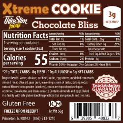 ThinSlim Foods Xtreme Cookie Chocolate Bliss, 6pack