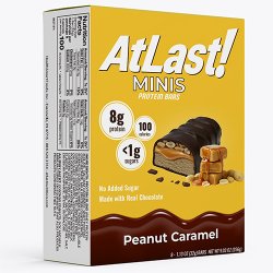 AtLast! Minis Protein Bars, Peanut Caramel