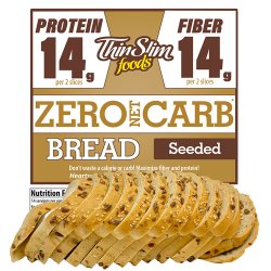 ThinSlim Foods Zero Net Carb Bread Seeded ThinSlim Foods Zero Net Carb Bread Seeded