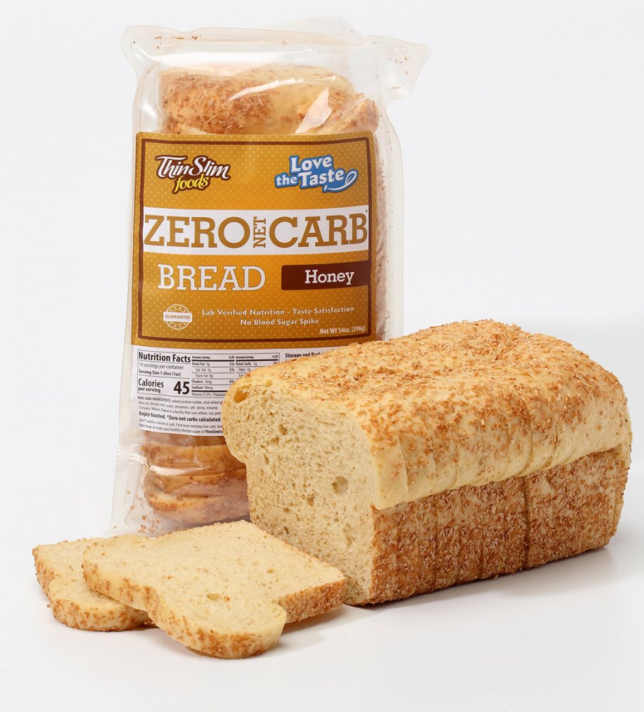ThinSlim Foods Zero Net Carb Bread Honey | Keto Bread | Low Carb Bread - Click Image to Close