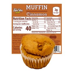ThinSlim Foods Muffins Cinnamon Fluffed, 6pack