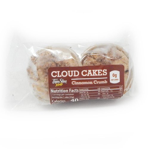 ThinSlim Foods Cloud Cakes Cinnamon Crumb, 2pack