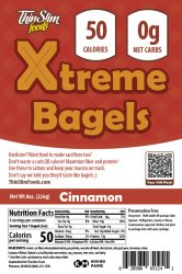 ThinSlim Foods Xtreme Bagels Cinnamon