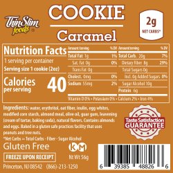 ThinSlim Foods Cookie Caramel Fluffed, 6pack