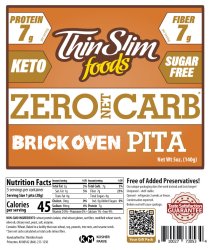ThinSlim Foods Zero Net Carb Brick Oven Pitas
