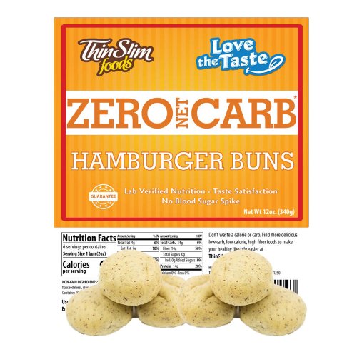 ThinSlim Foods Love-the-Taste Hamburger Buns