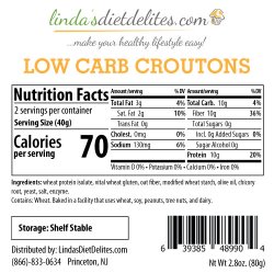Lindas Diet Delites Low Carb Croutons