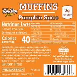 ThinSlim Foods Muffins Pumpkin Spice