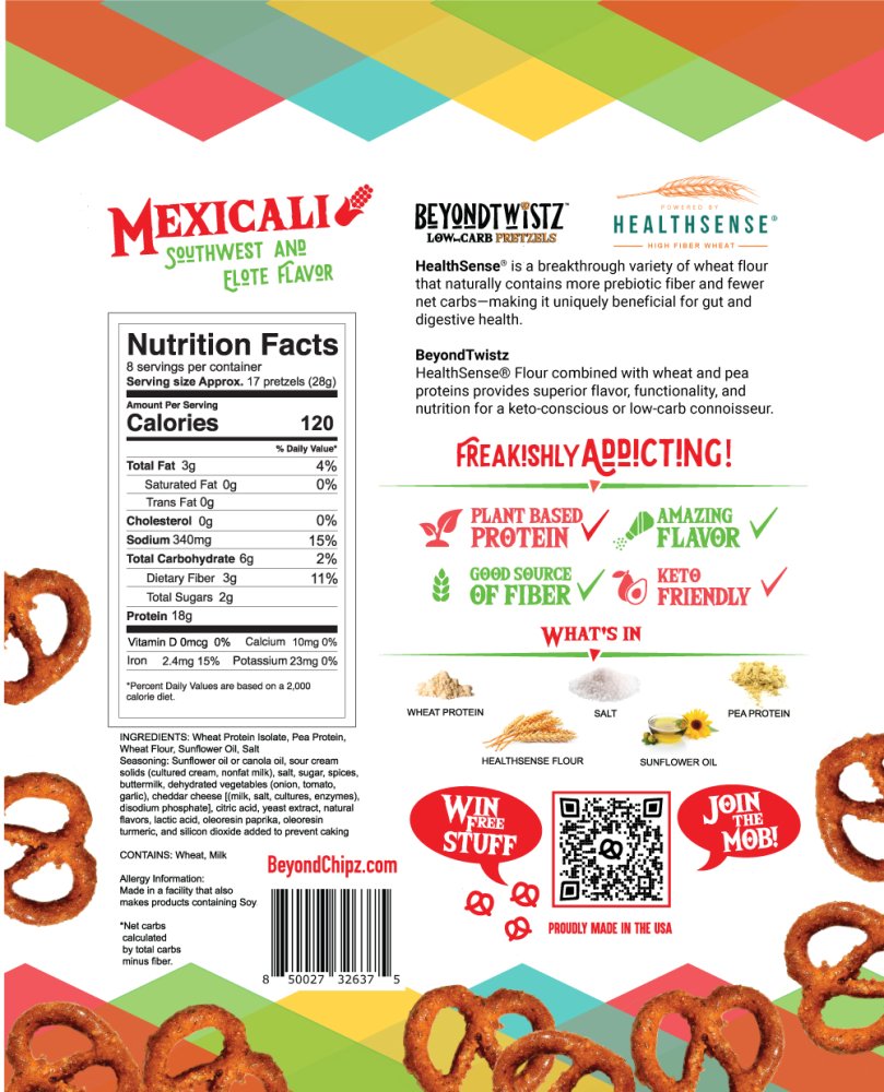 BeyondTwistz Low Carb Pretzels Mexicali - Click Image to Close