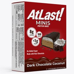AtLast! Minis Protein Bars, Dark Chocolate Coconut