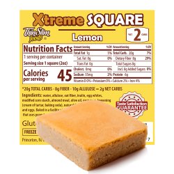 ThinSlim Foods Xtreme Square Lemon, 6pack