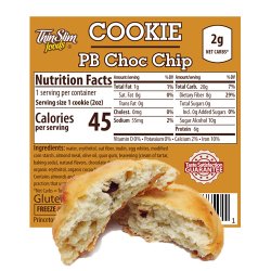 ThinSlim Foods Cookie Peanut Butter Chocolate Chip Fluffed, 6pack
