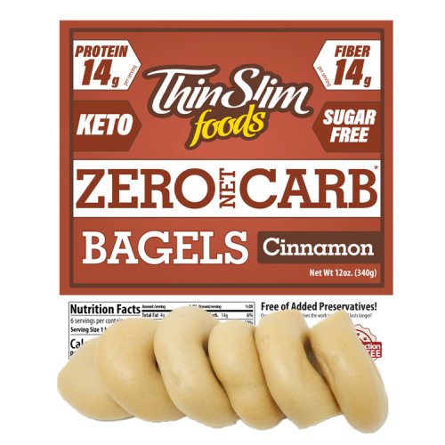 ThinSlim Foods Zero Net Carb Bagels Cinnamon
