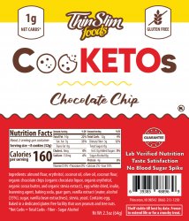 ThinSlim Foods CooKETOs Chocolate Chip