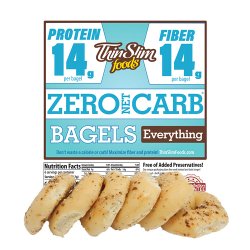 ThinSlim Foods Zero Net Carb Bagels Everything