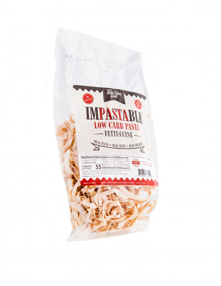 ThinSlim Foods Impastable Low Carb Pasta Fettuccine - Click Image to Close